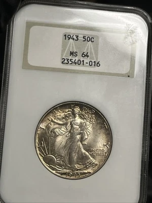 1943-P Walking Liberty Half MS-64 Old ANA Soapbox Holder - Image 1 of 4