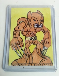 Marvel X-Men Wolverine Skizzenkarte signiert vom Künstler/Verkäufer Greg Dana - Bild 1 von 2