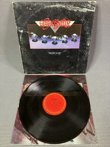 Aerosmith - Rocks Orig 1976 Vinyl LP Record Album VG - Foto 1 di 9