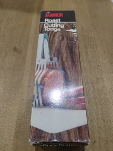 Vintage Janmor Roast Cutting Tongs New In Box!  40+ Years Old!!!! - Picture 1 of 7