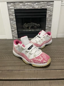 Size 8 - Air Jordan 11 Retro Low Pink Snakeskin Womens - Picture 1 of 5