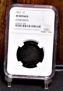 1812 Large Cent - Large Date - NGC XF Detail Corrosion (#60031-L) - Picture 1 of 13