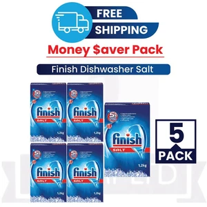 FINISH - Dishwasher Salts 1.2kg-PACK OF 5 - Picture 1 of 4