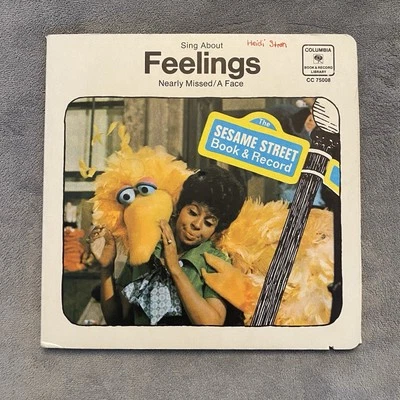 Sesame Street Book & Record Sing About Feelings: Nearly Missed and A Face 1970 - Image 1 of 4