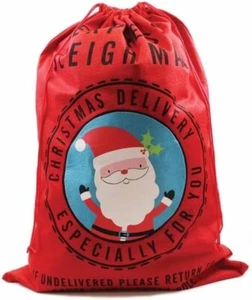 Christmas Santa Sack Stocking Extra Large Jumbo Sleigh Mail Gift Delivery Bag - Picture 1 of 4