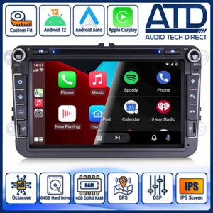 Android Auto CarPlay For VW Tiguan Caddy HeadUnit SatNav GPS Radio RNS510 Stereo - Picture 1 of 12