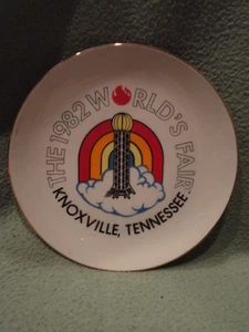 Plato de Feria Mundial 1982 Knoxville Tenn Century of Progress 7-1/4 pulgadas con vintage - Imagen 1 de 6