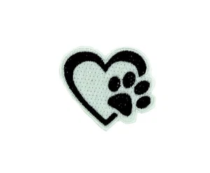 Patch flag patches embroidered iron on glue hearth paw bear vintage funny - Picture 1 of 1