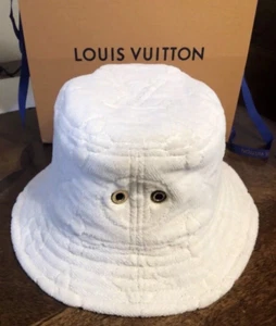 LOUIS VUITTON BUCKET HAT LVVACATION HAT M77792 CLASSIC $690 - Picture 1 of 12