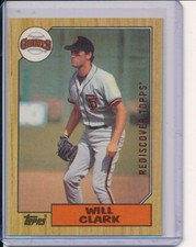 WILL CLARK 2017 TOPPS REDISCOVER BRONZE BUYBACKS 1987 ROOKIE CARD RC #420
