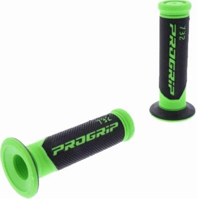 Green Progrip Handlebar Knobs for Suzuki Dr 125 DR125 250 DR250 350 DR350 - Image 1 of 3