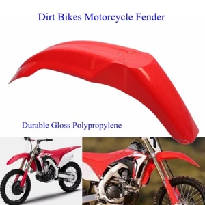 Supermoto Red Front Fender Mudguard For Yamaha WR250 WR450 YZ XT TTR Dirt Bikes - Picture 1 of 3