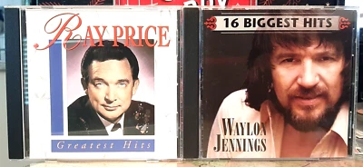 RAY PRICE & WAYLON JENNINGS CD LOT ~ GREATEST HITS  1993 & 16 BIGGEST HITS  2005 - Image 1 of 4