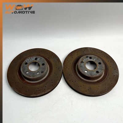 07-14 MERCEDES-BENZ W221 W216 S550 DISCO FRENO DELANTERO DERECHO E IZQUIERDO ROTOR PAR OEM Foto 1 de 4