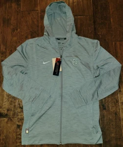 New Nike San Diego Padres Full Zip Jacket Hoodie Authentic Collection Mens Small - Picture 1 of 5