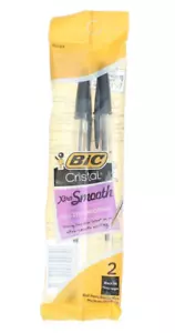 BiC Cristal Xtra Glatter Kugelschreiber, Mittelgroß, Schwarz 90283, 2 Kt - Bild 1 von 1