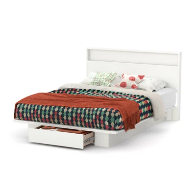 South Shore 3340261 54-60 In. Holland Full & Queen Headboard Pure White - Image 1 of 4