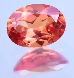 Natural Padparadscha Sapphire 3.10 Ct Oval Certified Loose Gemstone - Picture 1 of 5