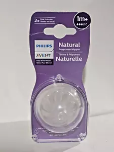 Philips Avent Natural Response Nipple Flow 3 1M+ | 2 Count - Picture 1 of 2