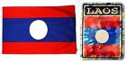  Wholesale Combo Set Laos Country 3x5 3?x5? Flag and 3"x4" Decal