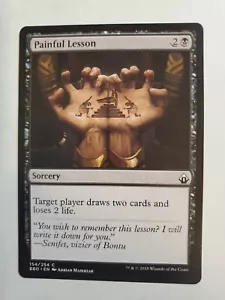 MTG Magic The Gathering Card Painful Lesson Sorcery Black Battlebond 2018 - Picture 1 of 2