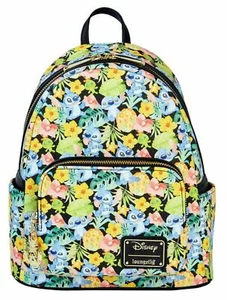 Disney Loungefly Stitch & Scrump Floral Mini Backpack *New with Tags* - Picture 1 of 5