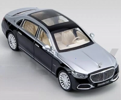 Mercedes Benz Maybach S680 Druckgusslegierung Auto Sound&licht Sammeln 1:24 - Immagine 1 di 4