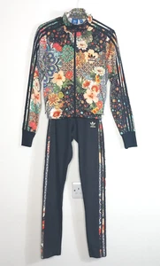Adidas Farm Rio Track Jacket UK 8 10 Jardim Agharta Floral Firebird Trefoil RARE - Picture 1 of 11