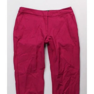 Striking NEW Womens 6 Magenta Solid Front Zipper Casual Pants Skinny Pants $60 - Picture 1 of 3
