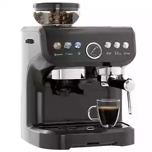 15 Bar Coffee Machine Adjustable Grind Steamer Espresso Maker Accessories - Picture 1 of 12