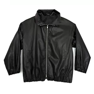 Theory Casual Windbreaker Zip Jacket / Sz L / Active Sport Cropped / Gloss Black - Picture 1 of 7