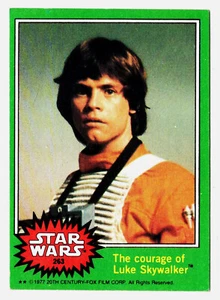 The Courage Of Luke Skywalker 1977 Topps Star Wars S. 4 tarjeta # 263 (ex) - Imagen 1 de 2