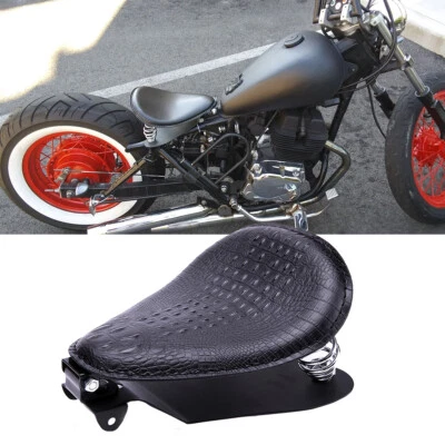 Soporte de resorte para asiento individual de cocodrilo PU Bobber CMX 300 500 para Honda Rebel Foto 1 de 4