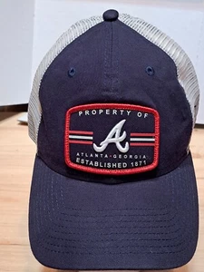 Property Of Atlanta Braves Patch Hat Cap Snapback New Era 9twenty Est. 1871 MLB - Picture 1 of 10