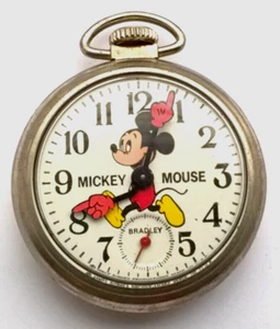 VINTAGE MICKEY MOUSE BRADLEY - POCKET WATCH - Picture 1 of 3