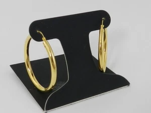 Signature Gold Diamond Accent Hoop Earrings in 14k    Gold - Picture 1 of 4
