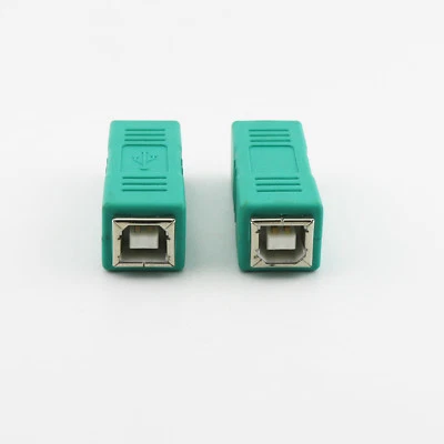 USB 2.0 Type B Female to USB B Female Scanner Printer Connector Adapter Green - Image 1 of 4
