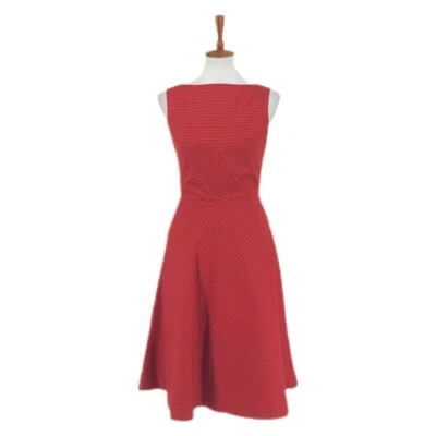 Isaac Mizrahi for Target Red Striped Dress sz 2 - Imagem 1 de 4