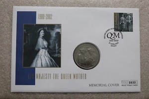 ๐งญ ๐ฌ๐ฎ GIBRALTAR 1 CROWN 2002 QUEEN MOTHER COIN COVER B64 #38 - Picture 1 of 4