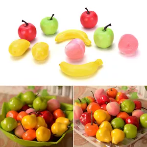 10 x künstliches dekoratives Plastikobst, Heimdekoration, Garten, Haus, Küche - Bild 1 von 9