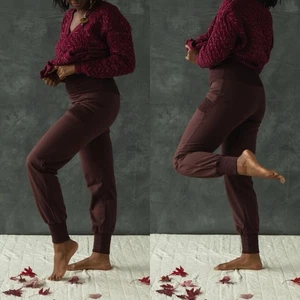 Una Pluma Cozy Jogger Pants Damen M Medium Cocoa Organic Cotton - Bild 1 von 6