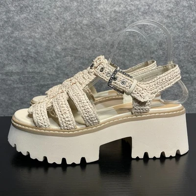 Sandalia de pescador Dolce Vita Latice plataforma 8 hebilla natural tiras gruesas abiertas Foto 1 de 4