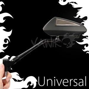 Espejos retrovisores negros VAWiK Magazi SCOOT para motocicleta patrón de fibra de carbono se adapta a M8/M10 ε - Imagen 1 de 9