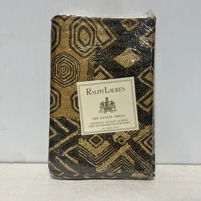 Ralph Lauren The Estate Sábana Dos Fundas de Almohada Estándar Desierto Hierba De Colección Foto 1 de 4