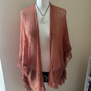 Y2K Jane Norman crochet knit 2000s lightweight cardigan cover up - Picture 1 of 10