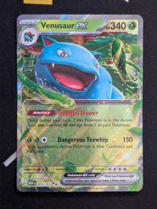 Venusaur ex - 003/165 Double Rare Scarlet & Violet English 151 Pokemon NM - Picture 1 of 2