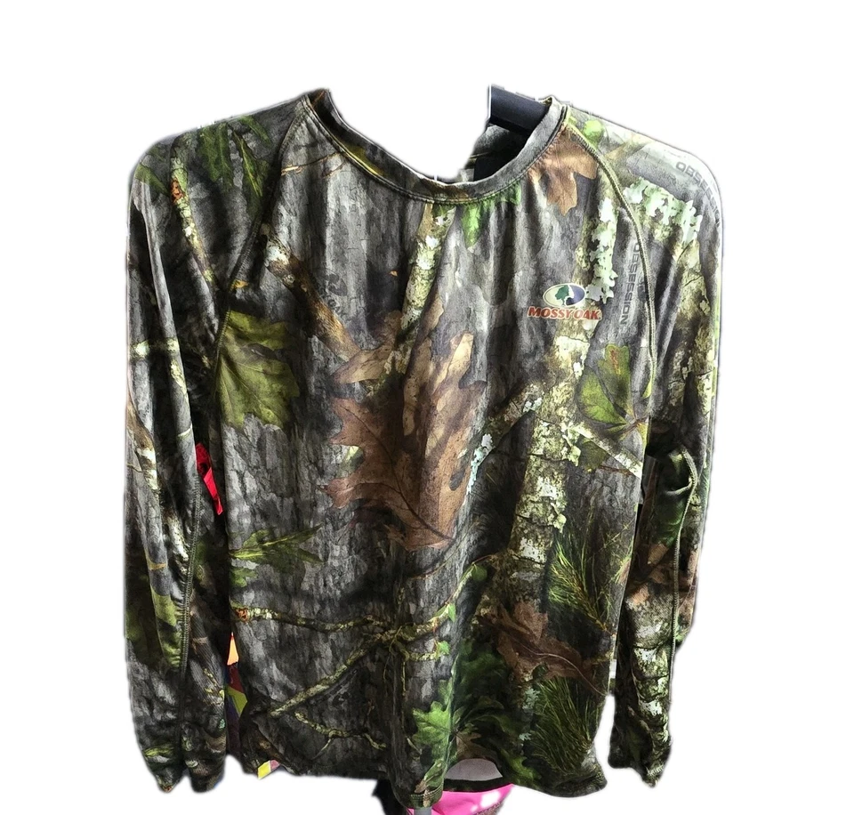 Mossy Oak Men's Camo Tee Turkey Hunting Performance Shirt Size Medium-tx - Image 1 of 4