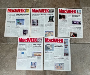 Computer PC Zeitung Zeitschrift - MAC WEEK Macintosh Apple retro 5 STÜCK 1995 96 - Bild 1 von 3