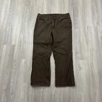 Duluth Trading Co. Heavyweight Fire Hose Relaxed Fit 5-Pocket Pants Men's 35x28  - Image 1 of 4