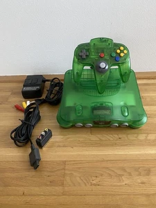 Nintendo 64 Konsole PAL Transparent – Jungle Green Edition + 1 Controller - Bild 1 von 13